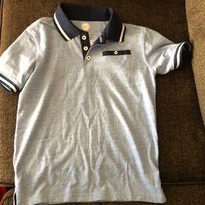 Light blue button up